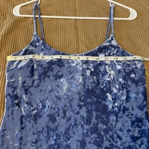 Periwinkle velvet crushed bodycon